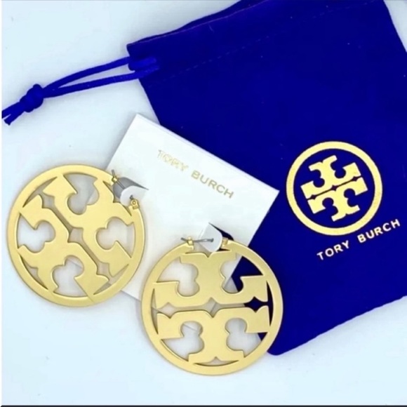 Tory Burch Jewelry Nwt Authentic Tory Burch Gold Miller Hoop